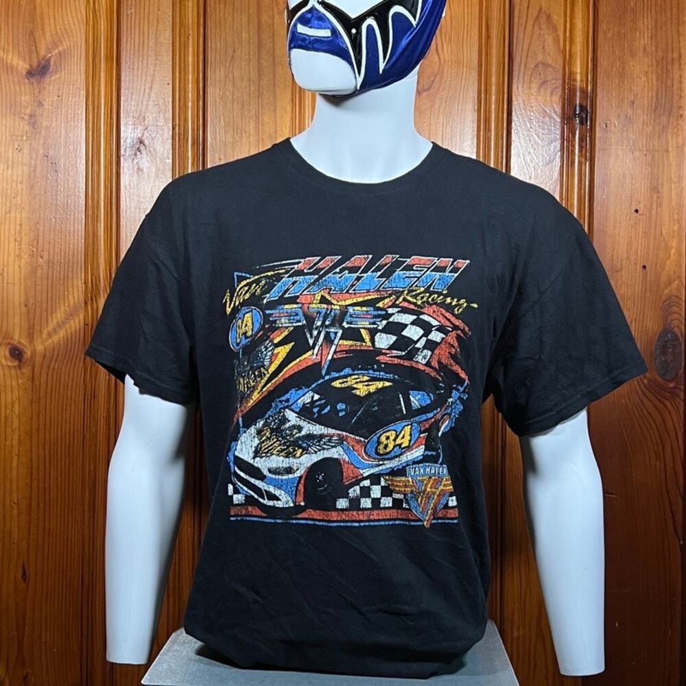 Van Halen XL Y2K Racing Tee Black Graphic